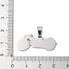Non-Tarnish 201 Stainless Steel Pendants LS-STAS-D041-15P-3