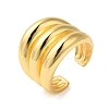 Brass Open Cuff Rings RJEW-A048-09G-1