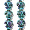 Synthetic Turquoise Dyed Beads Strands X-G-P507-05M-1