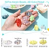 50Pcs Acrylic Beads OACR-CJ0002-12-2