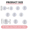 10Pcs 10 Styles Fondant Silicone Molds DIY-FH0010-39-2