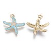 Alloy Enamel Pendants X-ENAM-T009-60A-RS-2