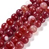 Natural Striped Agate/Banded Agate Beads Strands G-Z060-A01-C15-1