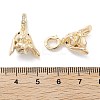 Brass Micro Pave Cubic Zirconia Pendant Bails KK-C077-10G-3