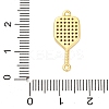 Brass Micro Pave Clear Cubic Zirconia Connector Charms LS-KK-P288-01G-3