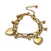 304 Stainless Steel Multi-strand Bracelets BJEW-Q040-05G-2