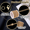 DIY Brass Curb Chain Bracelet Necklace Making Kit DIY-BBC0001-87G-7
