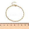 3MM 304 Stainless Steel Twisted Oval Link Chain Bracelets for Man and Women SA-CBAB767-17A-G-5