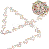 5 Yards Flower Polyester Lace Ribbon OCOR-GF0004-95A-1