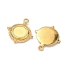 304 Stainless Steel Pendant Cabochon Settings Ion Plating(IP) STAS-I367-04G-2