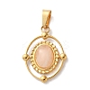 Natural Rose Quartz Pendants STAS-C120-14G-05-1