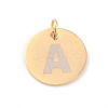 Ion Plating(IP) 304 Stainless Steel Charms STAS-H159-01G-2