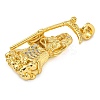 Rack Plating Brass Micro Pave Cubic Zirconia Pendants KK-Z063-09G-03-2