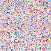 1300Pcs 26 Style Opaque White Acrylic Beads SACR-CD0001-02-2