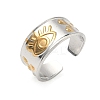 304 Stainless Steel Cuff Open Rings RJEW-Z121-02GP-05-4