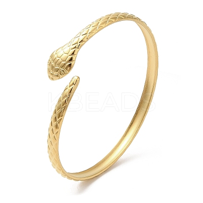 Ion Plating(IP) 304 Stainless Steel Bangles BJEW-L682-007G-1
