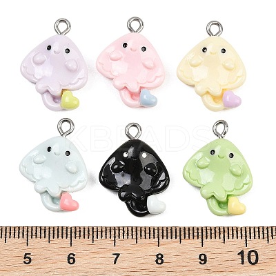 Opaque Resin Pendants RE-CBA5D24-03-1