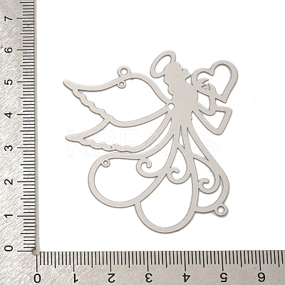 201 Stainless Steel Laser Cut Angel Chandelier Component Links STAS-S147-04-1