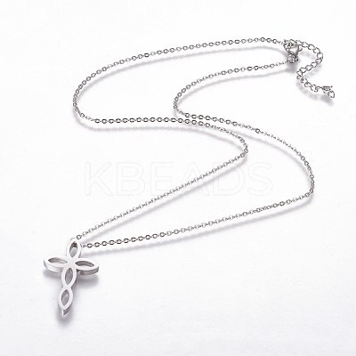Non-Tarnish 304 Stainless Steel Pendant Necklaces NJEW-F264-04P-1