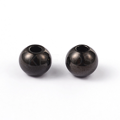 Round Ion Plating(IP) 304 Stainless Steel Spacer Beads STAS-L176-09-1