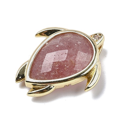 Natural Strawberry Quartz Pendants G-U019-02G-06-1