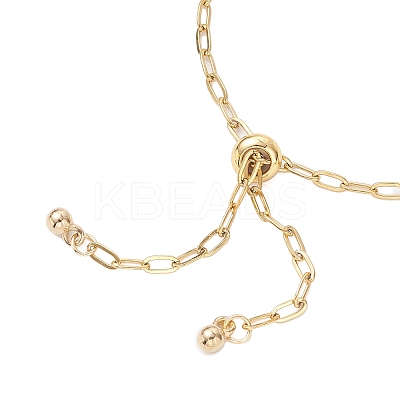 2.5MM 304 Stainless Steel Paperclip Chain Slider Bracelet Makings AJEW-JB01401-1