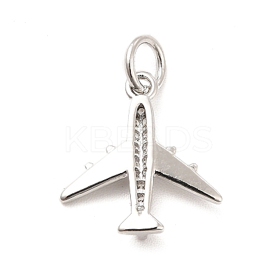 Rack Plating Brass Micro Pave Cubic Zirconia Charms KK-K270-39P-1