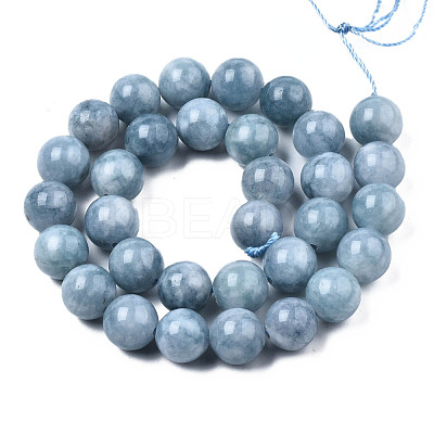 Dyed Natural Quartz Round Bead Strands G-R173-12mm-03-1