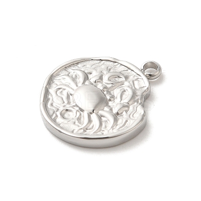 304 Stainless Steel Pendants STAS-B074-08P-06-1