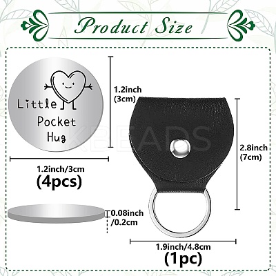 4Pcs Stainless Steel Commemorative Coins AJEW-CN0001-96-1