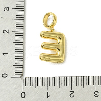 Rack Plating Brass with ABS Plastic Pearl European Dangle Charms KK-G501-02E-G-1