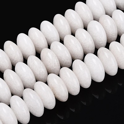 Natural White Jade Beads Strands G-T144-49A-01-1