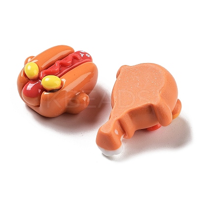 Opaque Resin Imitation Food Decoden Cabochons RESI-H155-07-1