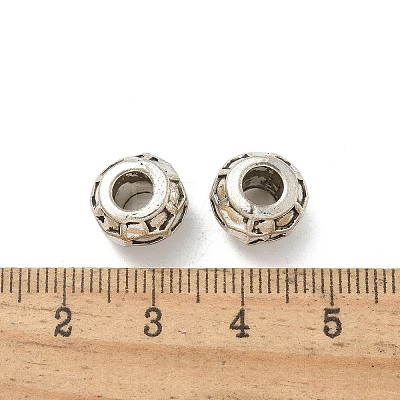 Tibetan Style Alloy European Beads TIBE-P003-22AS-1