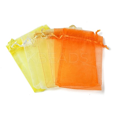 40Pcs 4 Colors Organza Bags Jewellery Storage Pouches Wedding Favour Party Mesh Drawstring Gift OP-FS0001-03A-1