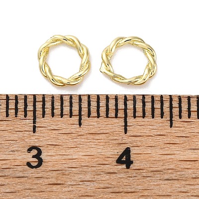 Brass Linking Rings KK-U042-01G-01-1