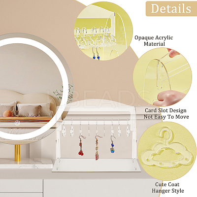 1 Set Acrylic Earring Hanging Display Stands EDIS-PH0001-45-1