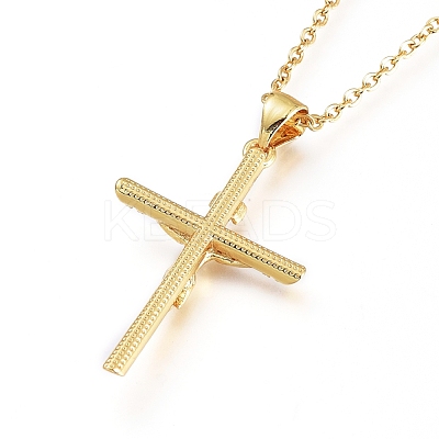 Easter Theme Brass Micro Pave Clear Cubic Zirconia Pendant Necklaces NJEW-L146-20G-1