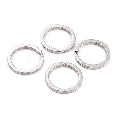Non-Tarnish 304 Stainless Steel Split Key Rings STAS-H153-01C-P-1
