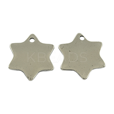 Tarnish Resistant 201 Stainless Steel Stamping Blank Tag Pendants LS-STAS-S025-1