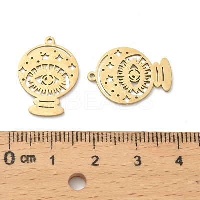 201 Stainless Steel Pendants STAS-I332-08G-1