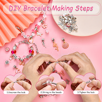 DIY European Bracelet Making Kits DIY-YWC0006-02A-1
