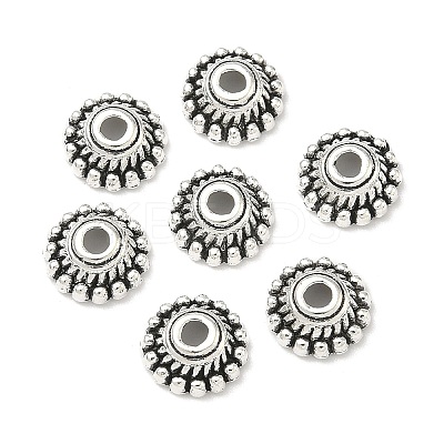 Tibetan Style Alloy Caps LF1235Y-NF-1