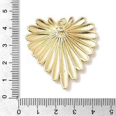 Heart Charms Brass Pendants KK-H529-62B-G-1