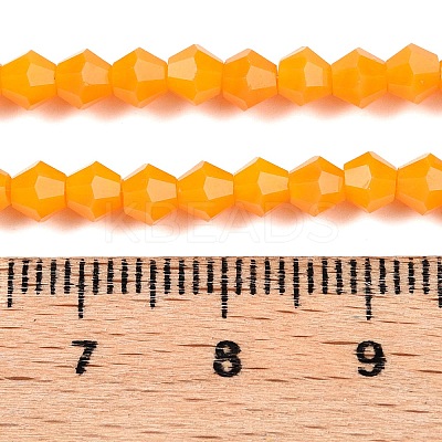 Opaque Solid Color Imitation Jade Glass Beads Strands EGLA-A039-P4mm-D04-1