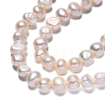 Natural Cultured Freshwater Pearl Beads Strands PEAR-N014-05B-1