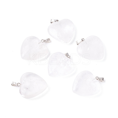 Natural Quartz Crystal Pendants G-G956-B56-FF-1
