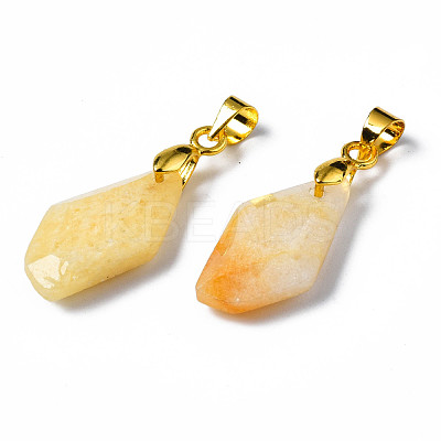 Natural Topaz Jade Pendants G-Q998-008G-1