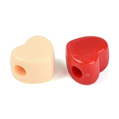 Opaque Acrylic European Beads OACR-Q203-10-1
