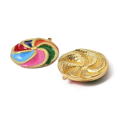 304 Stainless Steel Enamel Pendants STAS-T068-79G-1
